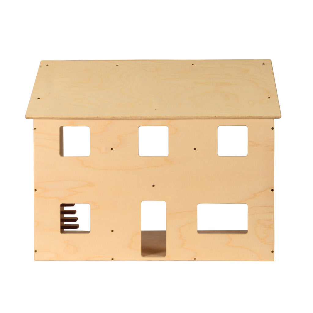 Sturdy Baltic Birch Wooden Dollhouse | Open-Ended Play for Ages 3+