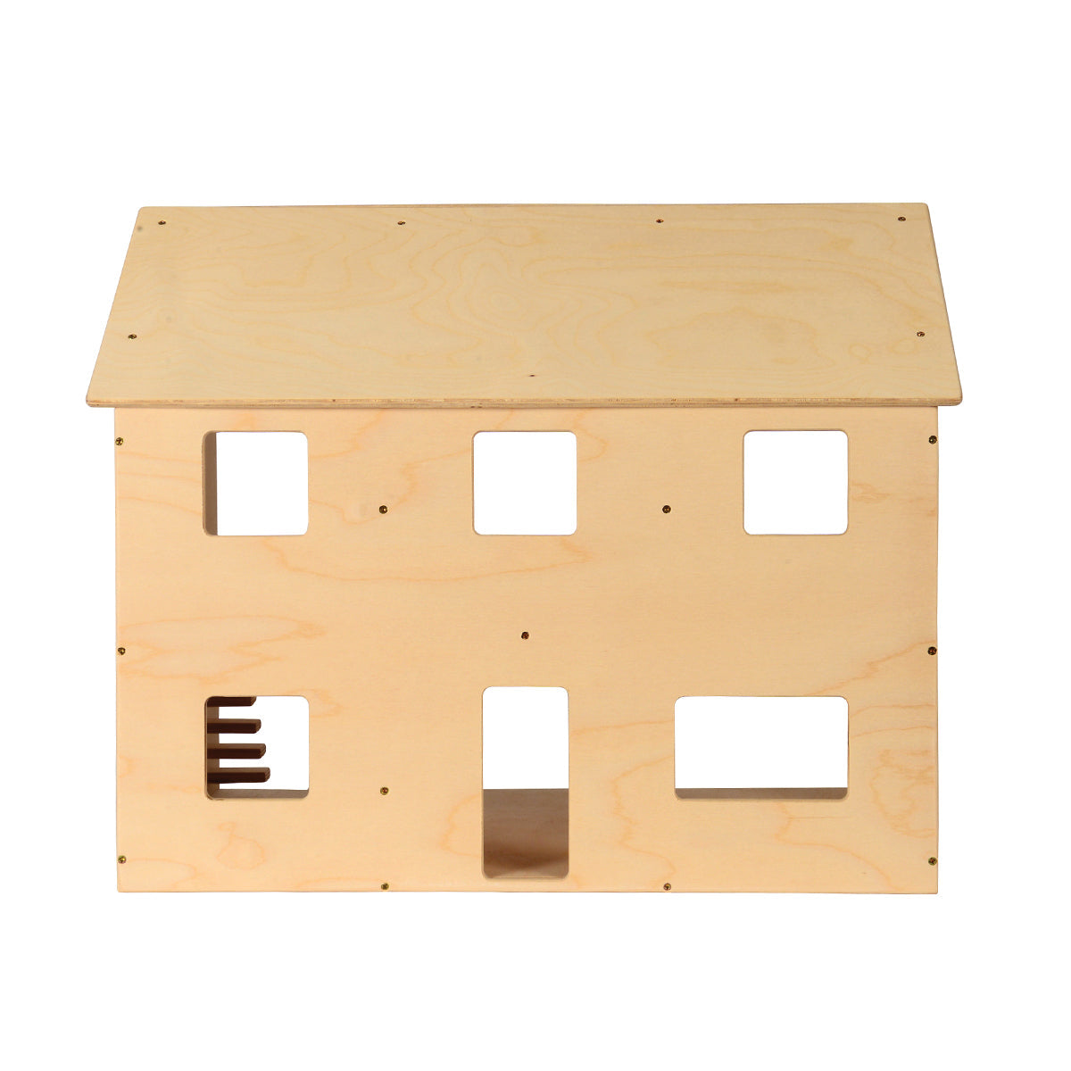 Sturdy Baltic Birch Wooden Dollhouse | Open-Ended Play for Ages 3+