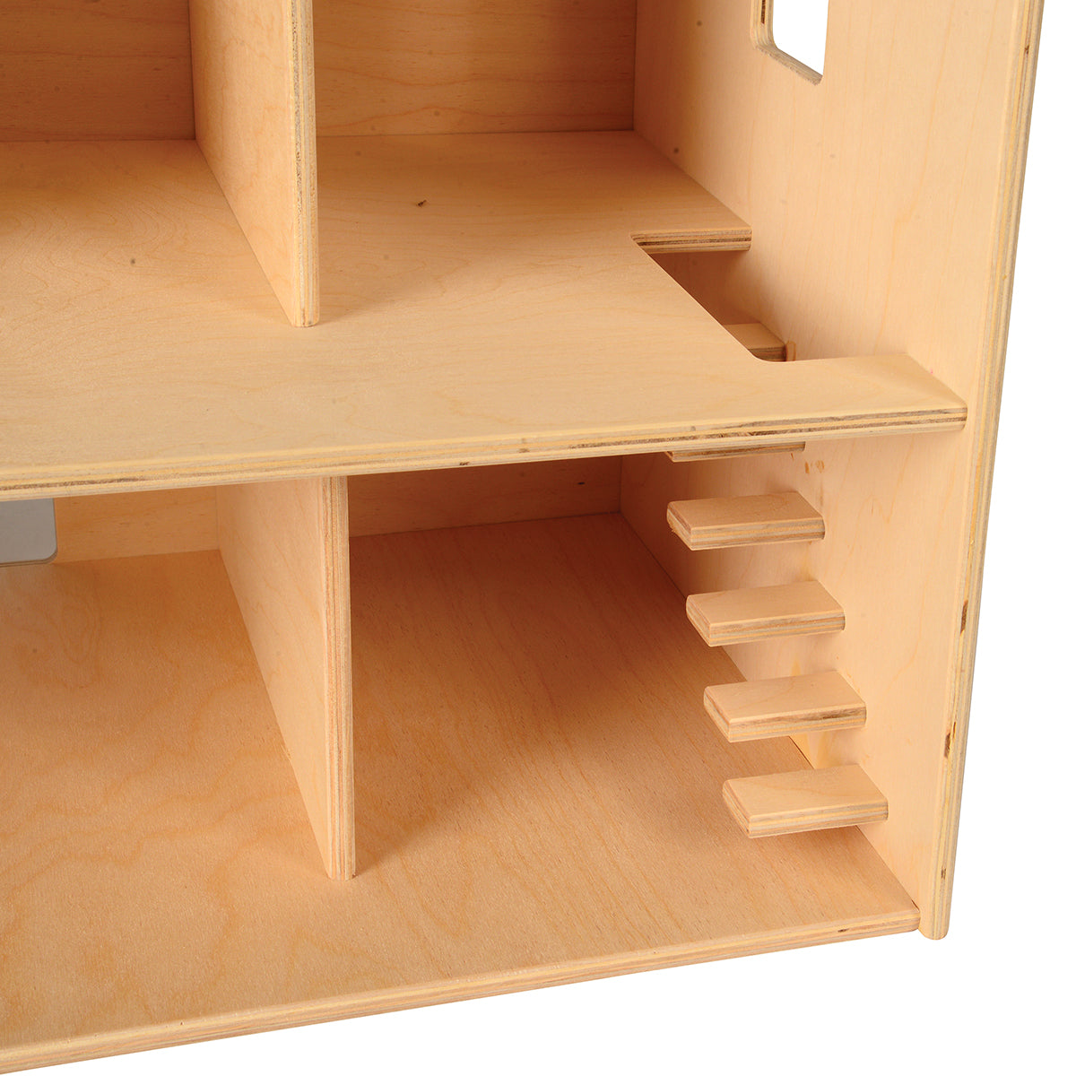 Sturdy Baltic Birch Wooden Dollhouse | Open-Ended Play for Ages 3+