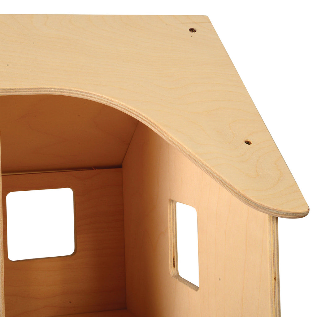 Sturdy Baltic Birch Wooden Dollhouse | Open-Ended Play for Ages 3+
