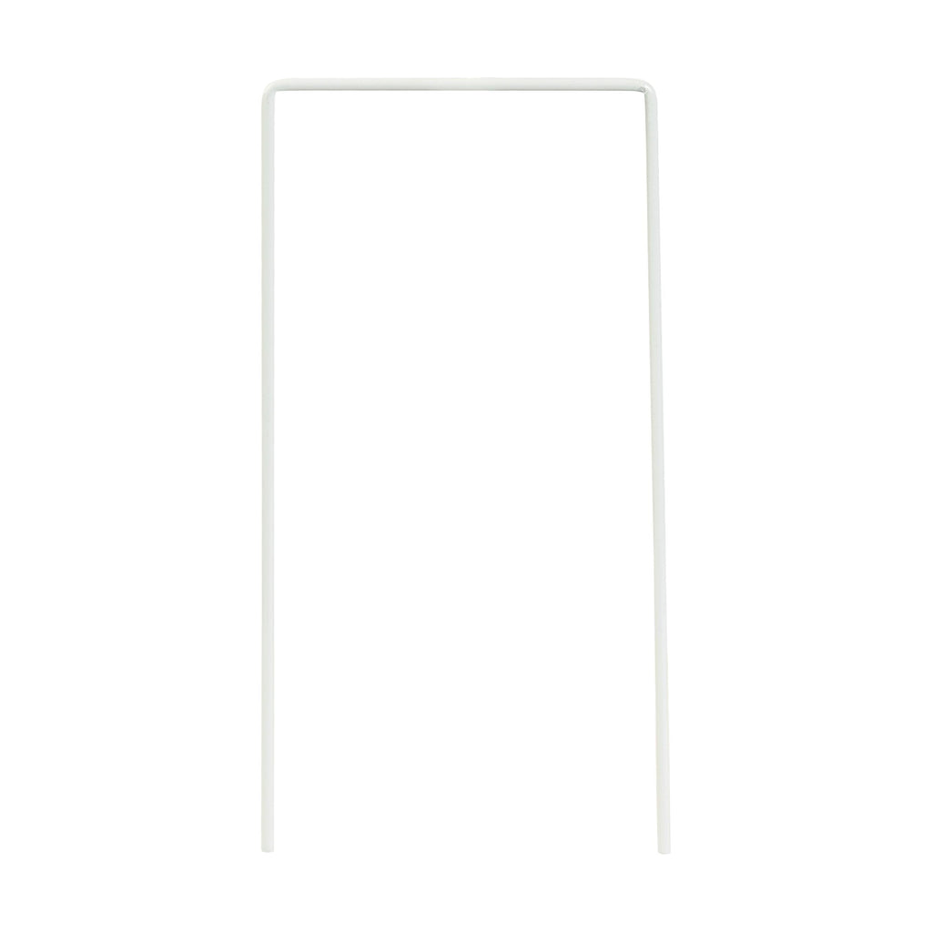 Set of 9 White Croquet Wickets, Sturdy 7 Gauge Square Hoops