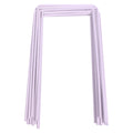 Set of 9 White Croquet Wickets, Sturdy 7 Gauge Square Hoops