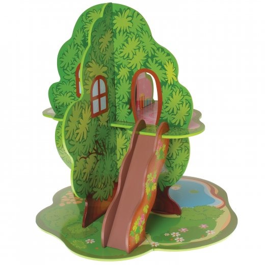 Woodland Treehouse Playset| Multi-Level with Steps & Swing
